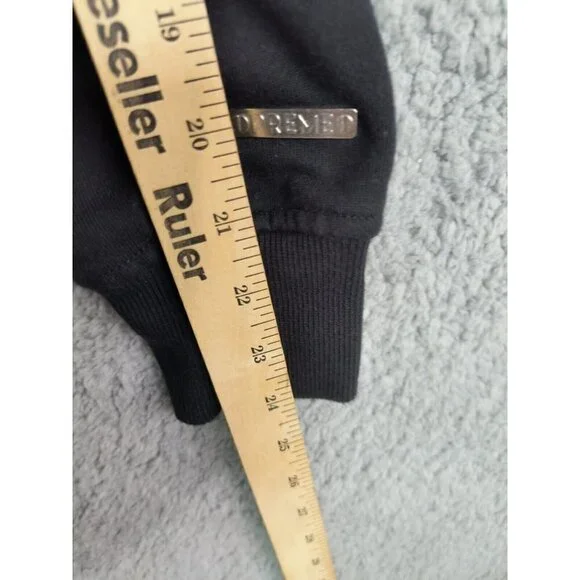 Preme Prism Rainbow Embroidered Crew Neck Pullover Sweatshirt Black Men's Large - Picture 10 of 11